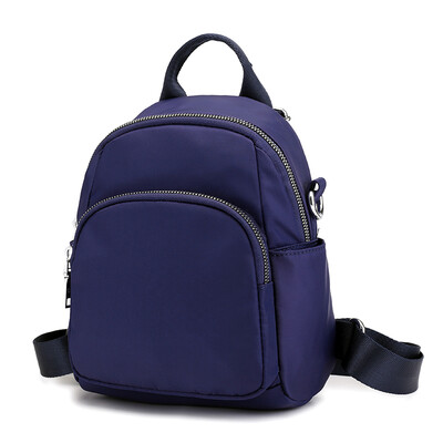 

Double shoulder bag woman tide Korean version 100 fashion canvas mini bag lady Oxford small backpack