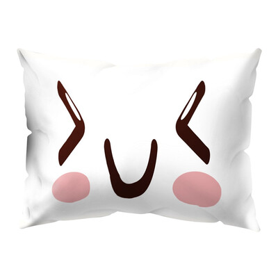 

〖Follure〗Naughty Expression Soft Peach skin Throw Pillow Pillow Cover 30x50cm Home Decor