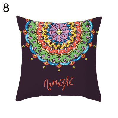 

Mandala Flower Pattern Throw Pillow Case Cushion Cover Home Office Sofa Decor