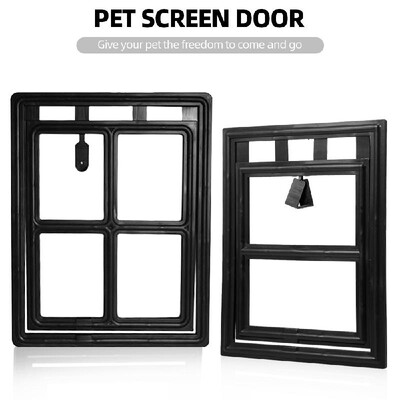 

Pet Door For Screen Automatic Ferromagnetic Pet Entry Dog Gate Cat Flap Door