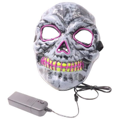 

Halloween Party Mask LED Scary Flash Mask EL Line Light Mask Cosplay Mask Party Clothing Mask Supplies Multi-color Optional