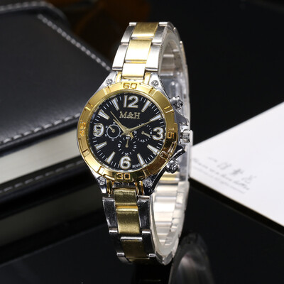

Sloggi new alloy steel belt two-color ladies watch iron tower castle small dial quartz watch factory direct sales