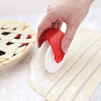 

Siaonvr Pizza Pastry Lattice Cutter Pastry Pie Decoration Cutter Plastic Wheel Roller