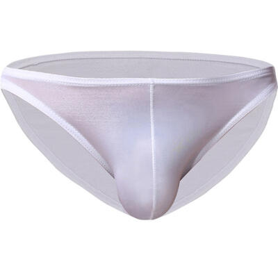 

Mens Briefs Ice Silk Triangle Transparent Sexy Youth Seamless Underwear