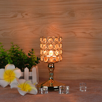 

Siaonvr Modern Crystal Lantern Candle Cup Holders For Valentines Day Dining Room 8Inch
