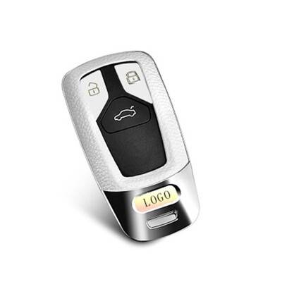 

Top Layer Leather Car Key Case for Audi A3A4LA6LQ7TTTTS All Series Car Key Cover Shell Car Keychain Car Accessories