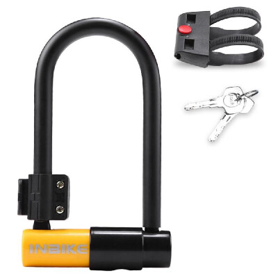 

Bike Lock with 115cm38ft Steel Cable Mounting Bracket Heavy Duty Bicycle U Lock Secure Lock