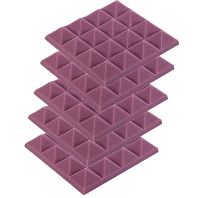 

〖Follure〗5Pcs Acoustic Foam Panel Sound Stop Absorption Sponge Studio KTV Soundproof