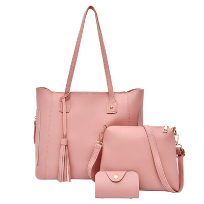 

Tailored Fashion Composite Bag Shoulder Crossbody Handbag Bag For Women Girls 3Pcs
