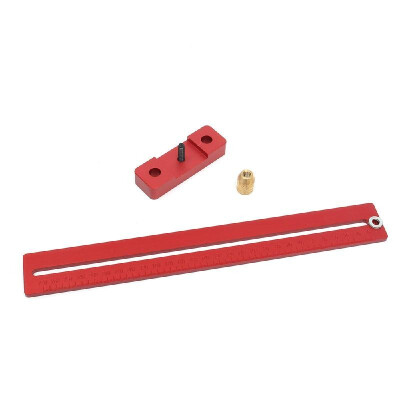 

Aluminum Alloy T-shaped Scale Measuring Ruler Woodworking DIY Tool Straight Line Drawing with 0-270mm Working Scale