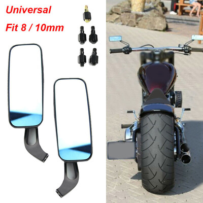 

MOTORCYCLE RECTANGLE STEADY REARVIEW MIRROR 8MM10MM FOR HONDA HARLEY KAWASAKI