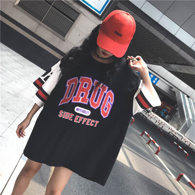 

Summer Letter Print Women T-Shirt Short Sleeve Casual Simple Top Hip Hop Plus Size Women Clothing