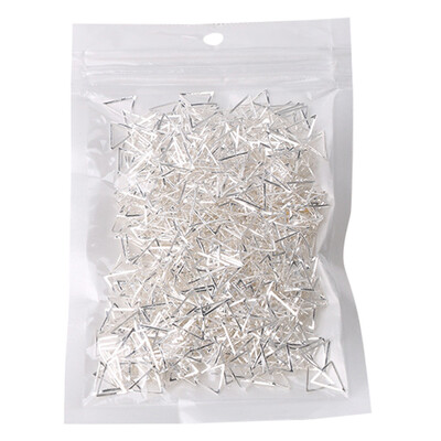 

〖Follure〗500PCS Gold Silver Hollow Metal Rivet Nail Art Studs Rhinestones Decal Tips
