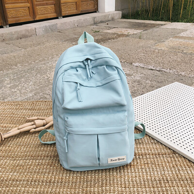 

Bag female Korean version of high school junior high school Harajuku ulzzang backpack large capacity simple wild student backpack