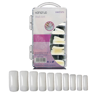 

〖Follure〗100 Pcs Fake Artificial Nails Sticker Natural Acrylic False Toe Nails Tips