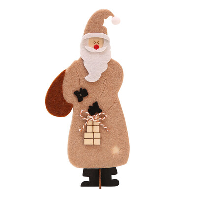 

〖Follure〗Wooden Christmas Santa Claus Assembling Crafts Home Decor Ornaments