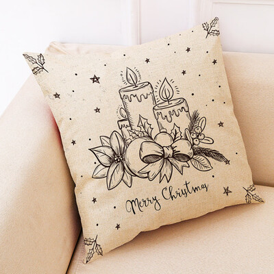 

〖Follure〗Christmas Home Decor Cushion Cover Graffi Style Throw Pillowcase Pillow Covers