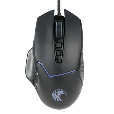 

euasoo High-quality Professional Optical Esport USB Wired Gaming Mouse with 7 Buttons Two Side Buttons Adjustable 8001200160020