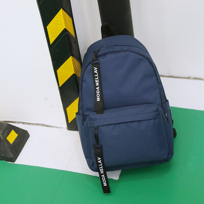 

Backpack mens double shoulder bag European&American wind fashion large-capacity canvas university high school student bag