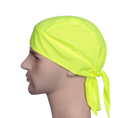 

New Hot Outdoor Quick Dry Solid Cycling Cap Headbands Head Scarf Headscarf Headband Summer Men Running Riding Pirate Hat Shape