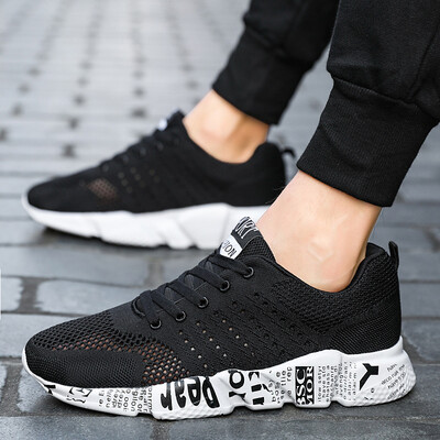 

Summer new mens shoes hollow breathable flying woven sports shoes mens trend casual shoes couple models sports wind single shoes