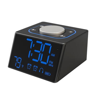 

LED Alarm Clock Digital Radio USB Electronic Home Table Decor Snooze Clock