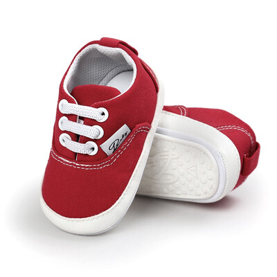

Baby Boys Girls Shoes Canvas Toddler Sneakers Anti-Slip Infant First Walkers 0-18 Months