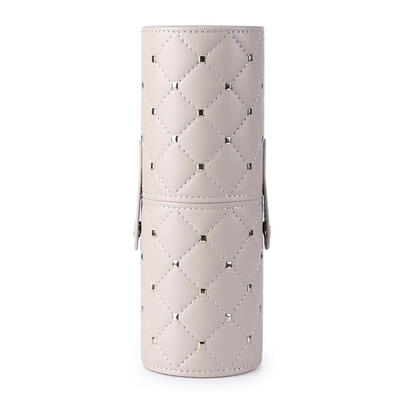 

Fashion PU Leather Makeup Brush Storage Case Empty Holder Snap Organizer