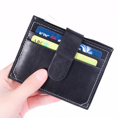 

Mens Small Card And ID Holders Of Drivers License Ultra-thin Whole Frosted Leather Coin Wallet