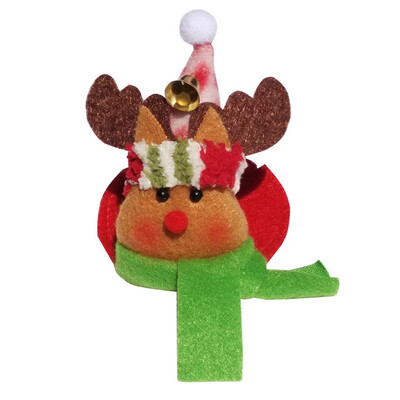 

Tailored Xmas Home Cover Coaster Cup Mat Snowman Elk Stereo Wine Cap Christmas Decoration