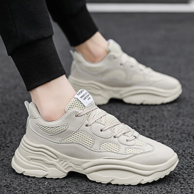 

Mens shoes summer mens sports shoes Korean version of the wild casual increase white old shoes tide shoes mens breathable summer