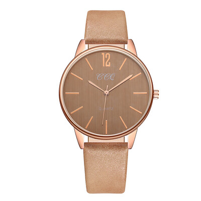 

New Product Women Watches Solid Color Dial Ladies Fashion Quartz Wristwatch Leather Strap Clock Casual Gift Reloj Mujer