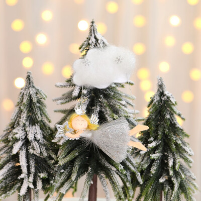 

Siaonvr Christmas Crafts Christmas Tree Ornaments Cloud Angel Pendant