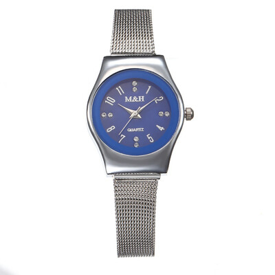 

Stainless steel digital scale mesh with alloy ladies quartz watch fine strap watch female models