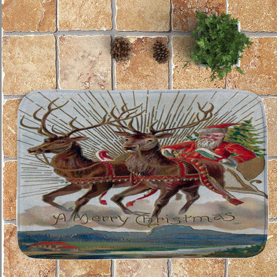 

〖Follure〗Merry Christmas Welcome Doormats Indoor Home Carpets Decor 40x60CM