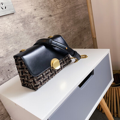 

Chic chain bag summer casual fresh womens bag new 2019 Joker shoulder bag slung small square bag