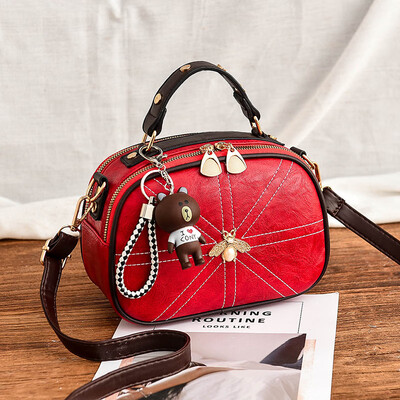 

Texture womens bag summer fashion network celebrity small black bag simple single shoulder oblique satchel bag