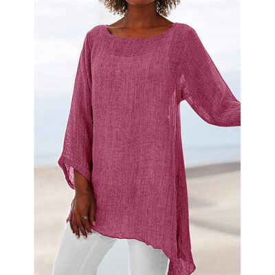 

2019 Womens Long Sleeve Casual Holiday Loose T-Shirt Dress