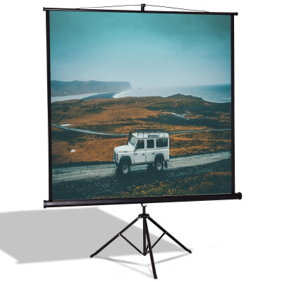 

84" Tripod Floor Stand Manual Pull up Projection Screen