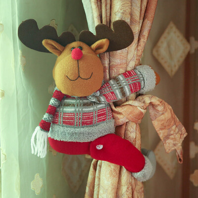 

Toponeto New Cartoon Doll Curtain Buckle Window Decoration Christmas Gift Home Decors