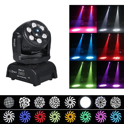 

100W Power RGBW LED Gobos Moving Heads Stage Light 8 ColorsPatterns DMX512 Beam Spotlight 1318 Channel Auto-run Voice-activated