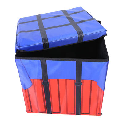 

Greensen 1Pc Multi-function Toy Snacks Folding Storage Box Game Seat Chair FootstoolStorage Box Footstool