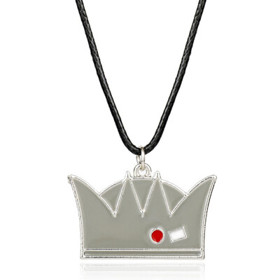 

Style Hat Charm Necklace Crown Hat Metal Pendant Leather Rope Chain Necklace For Men Women