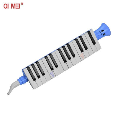 

QI MEI QM27A 27 Keys Keybokard Harmonica Portable Melodica Musical Education Instruments for Beginners Students Blue