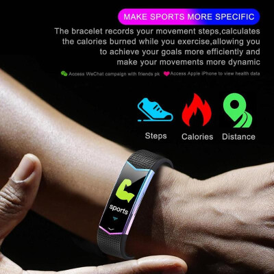 

YX8 Touch Screen Heart Rate Sleep Monitor Bluetooth Sports Smart Bracelet