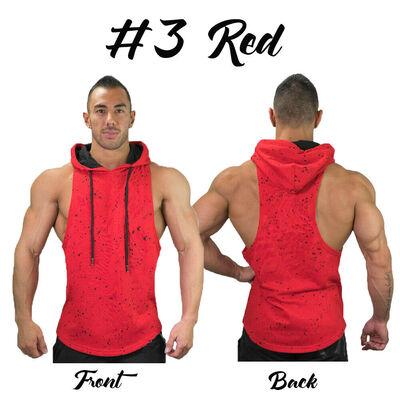 

Men Hoodies Vest Muscle Stringer Bodybuilding Singlet Gym Tank Top Sports Shirts