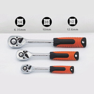 

123814 Quick Ratchet Handle Wrench Socket Wrench Spanner Handy Tools 72T