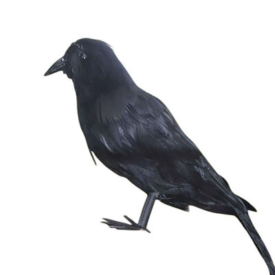 

Halloween Simulation Black Crow Artificial Bird Prop Art And Crafts For Halloween Party Decoration