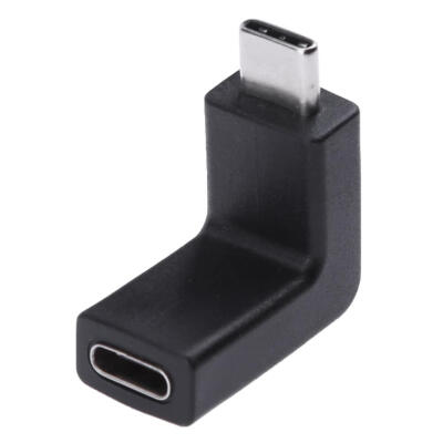 

90 Degree Angled USB31 Type-C Male to Female Extension Adapter Connector