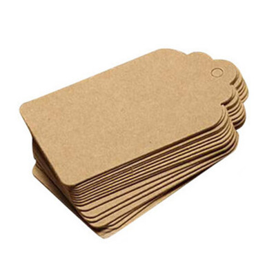 

〖Follure〗100PCS Blank Wedding Brown Kraft Paper Tag gifts papers Favor Gift Tags